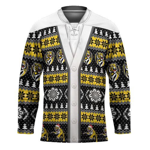 Richmond Football Christmas Hockey Jersey Aboriginal Seamless Cardigan Inspired