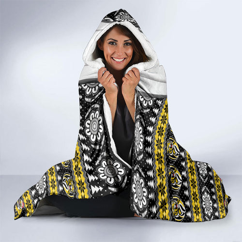 Richmond Football Christmas Hooded Blanket Aboriginal Seamless Cardigan Inspired