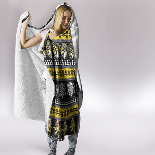 Richmond Football Christmas Hooded Blanket Aboriginal Seamless Cardigan Inspired