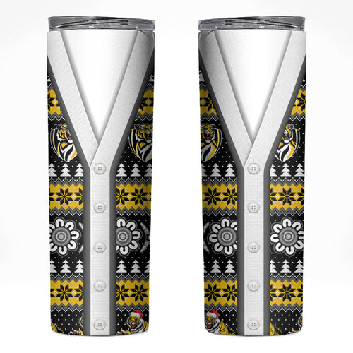 Richmond Football Christmas Skinny Tumbler Aboriginal Seamless Cardigan Inspired