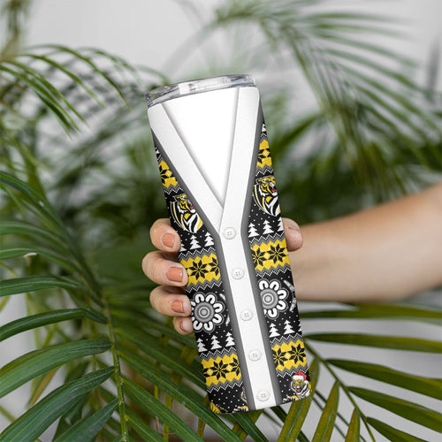 Richmond Football Christmas Skinny Tumbler Aboriginal Seamless Cardigan Inspired