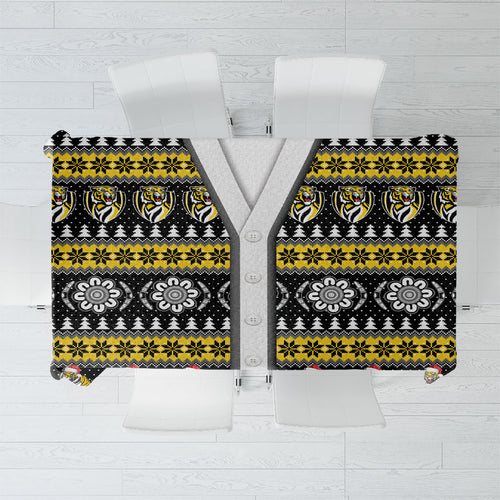 Richmond Football Christmas Tablecloth Aboriginal Seamless Cardigan Inspired