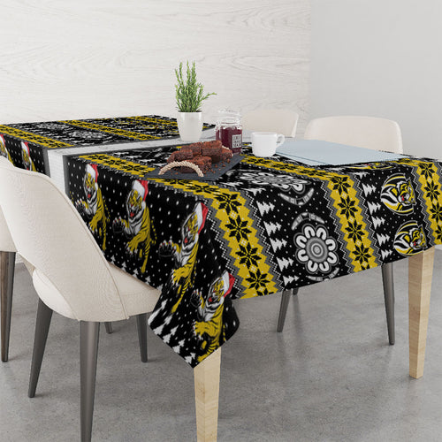 Richmond Football Christmas Tablecloth Aboriginal Seamless Cardigan Inspired
