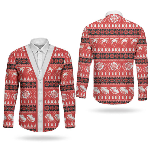 Sydney Swans Football Christmas Couples Matching Off Shoulder Short Dress and Long Sleeve Button Shirt Aboriginal Seamless Cardigan Inspired