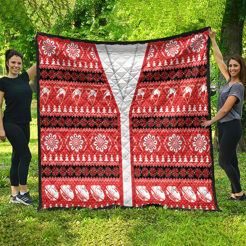 Sydney Swans Football Christmas Quilt Aboriginal Seamless Cardigan Inspired