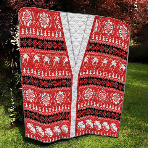 Sydney Swans Football Christmas Quilt Aboriginal Seamless Cardigan Inspired