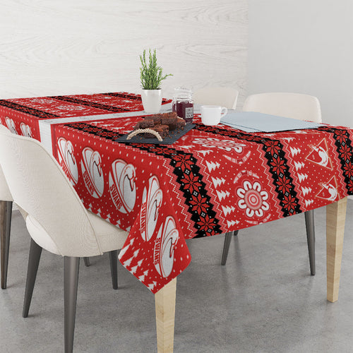 Sydney Swans Football Christmas Tablecloth Aboriginal Seamless Cardigan Inspired
