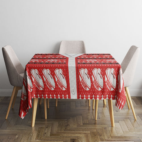 Sydney Swans Football Christmas Tablecloth Aboriginal Seamless Cardigan Inspired