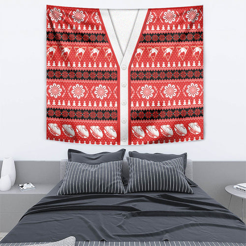 Sydney Swans Football Christmas Tapestry Aboriginal Seamless Cardigan Inspired