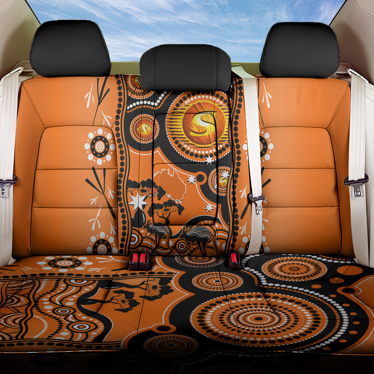 perth-scorchers-cricket-back-car-seat-cover-happy-australia-day-aboriginal-art