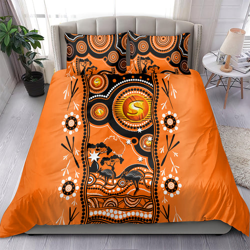 perth-scorchers-cricket-bedding-set-happy-australia-day-aboriginal-art