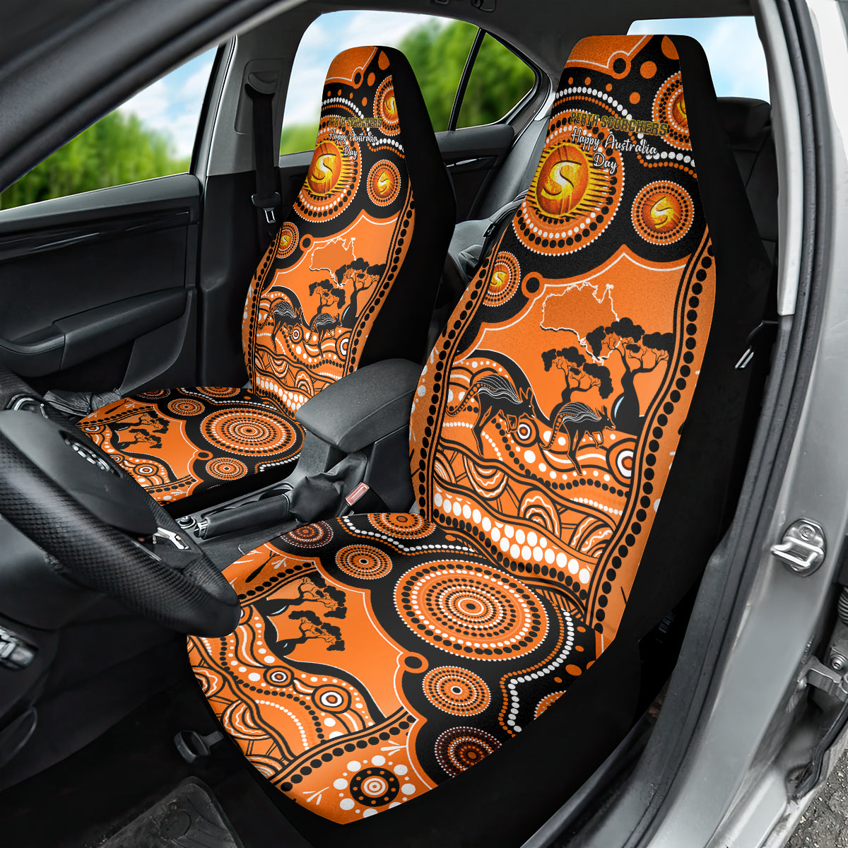 perth-scorchers-cricket-car-seat-cover-happy-australia-day-aboriginal-art