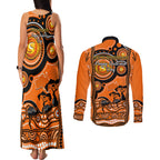 perth-scorchers-cricket-couples-matching-tank-maxi-dress-and-long-sleeve-button-shirt-happy-australia-day-aboriginal-art