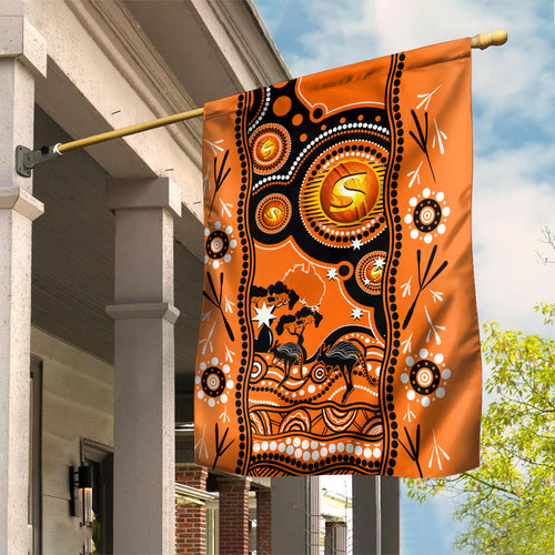 perth-scorchers-cricket-garden-flag-happy-australia-day-aboriginal-art