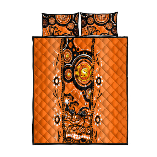 perth-scorchers-cricket-quilt-bed-set-happy-australia-day-aboriginal-art