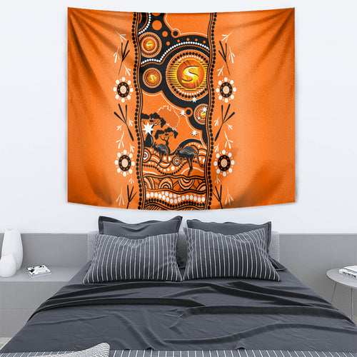 perth-scorchers-cricket-tapestry-happy-australia-day-aboriginal-art
