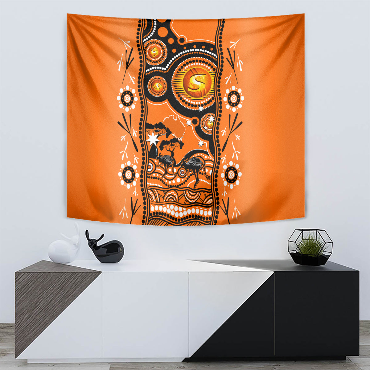 perth-scorchers-cricket-tapestry-happy-australia-day-aboriginal-art