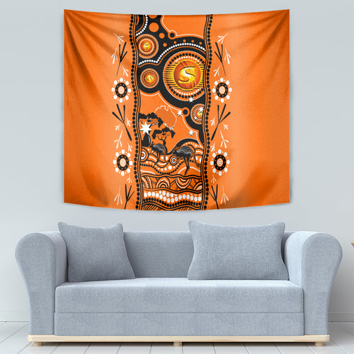 perth-scorchers-cricket-tapestry-happy-australia-day-aboriginal-art