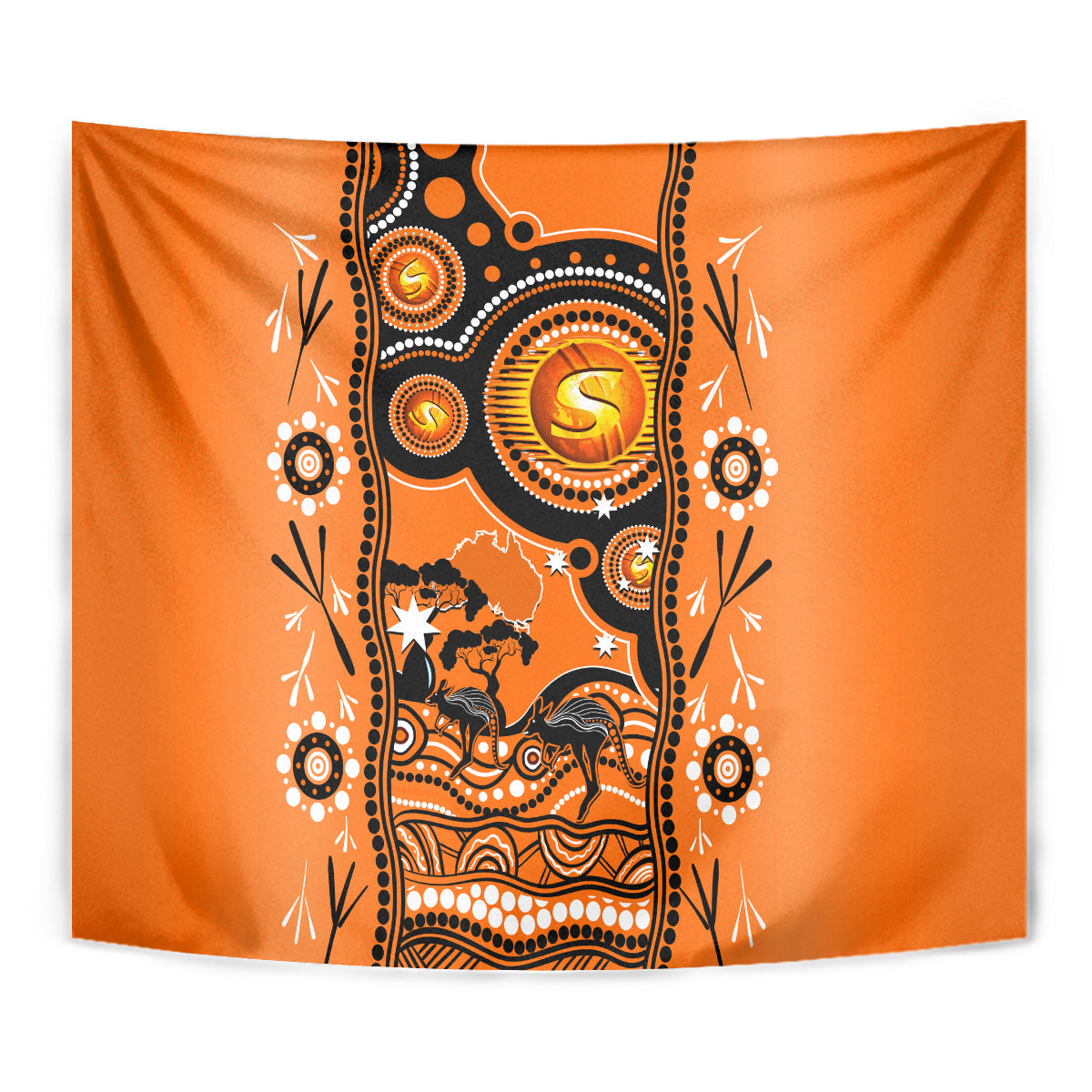 perth-scorchers-cricket-tapestry-happy-australia-day-aboriginal-art