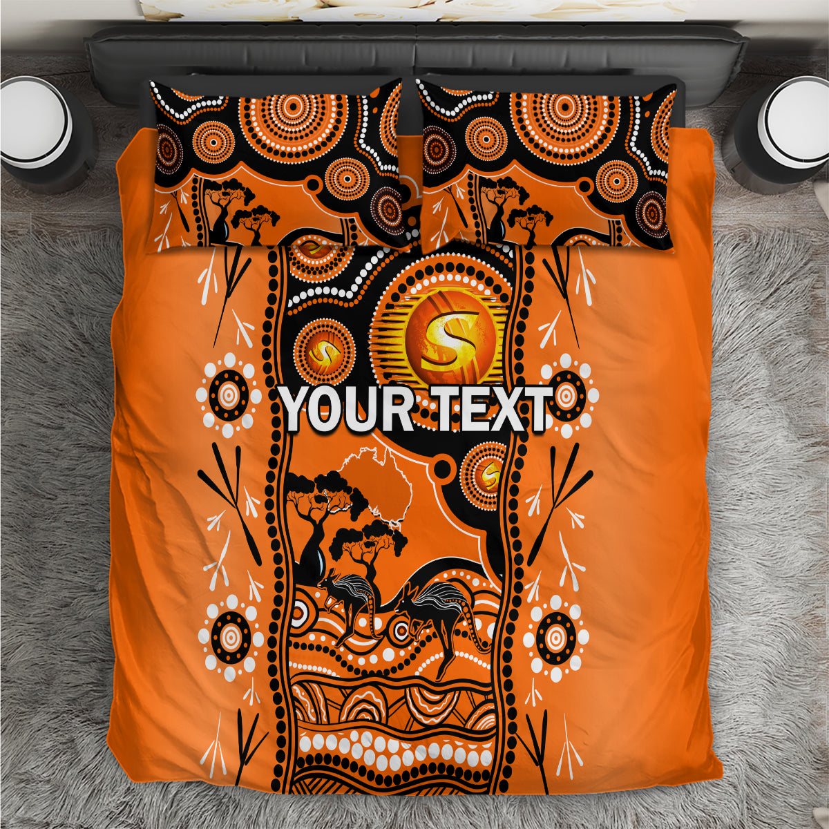 custom-perth-scorchers-cricket-bedding-set-happy-australia-day-aboriginal-art
