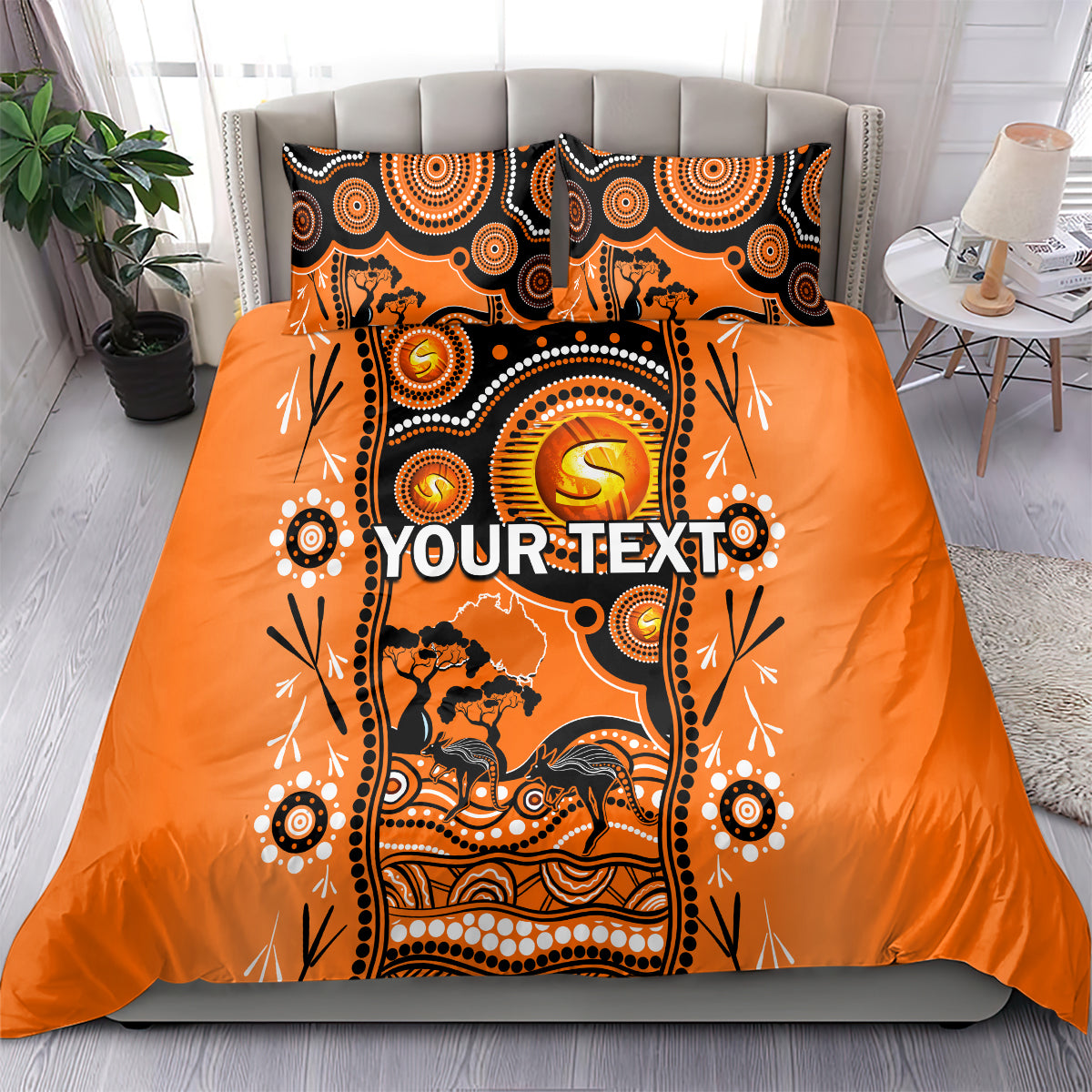 custom-perth-scorchers-cricket-bedding-set-happy-australia-day-aboriginal-art