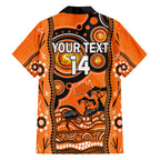 custom-perth-scorchers-cricket-family-matching-short-sleeve-bodycon-dress-and-hawaiian-shirt-happy-australia-day-aboriginal-art