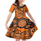 custom-perth-scorchers-cricket-kid-short-sleeve-dress-happy-australia-day-aboriginal-art