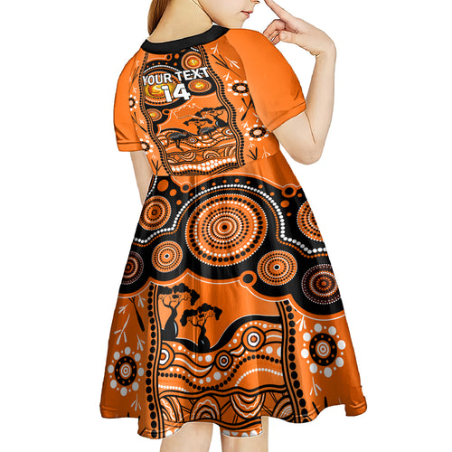 custom-perth-scorchers-cricket-kid-short-sleeve-dress-happy-australia-day-aboriginal-art