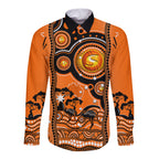 custom-perth-scorchers-cricket-long-sleeve-button-shirt-happy-australia-day-aboriginal-art