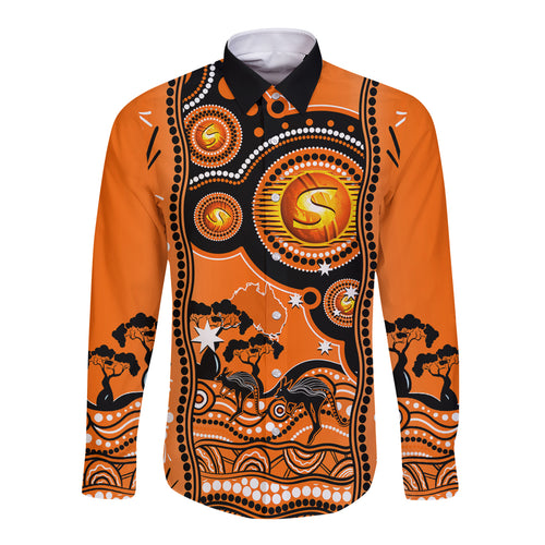 custom-perth-scorchers-cricket-long-sleeve-button-shirt-happy-australia-day-aboriginal-art