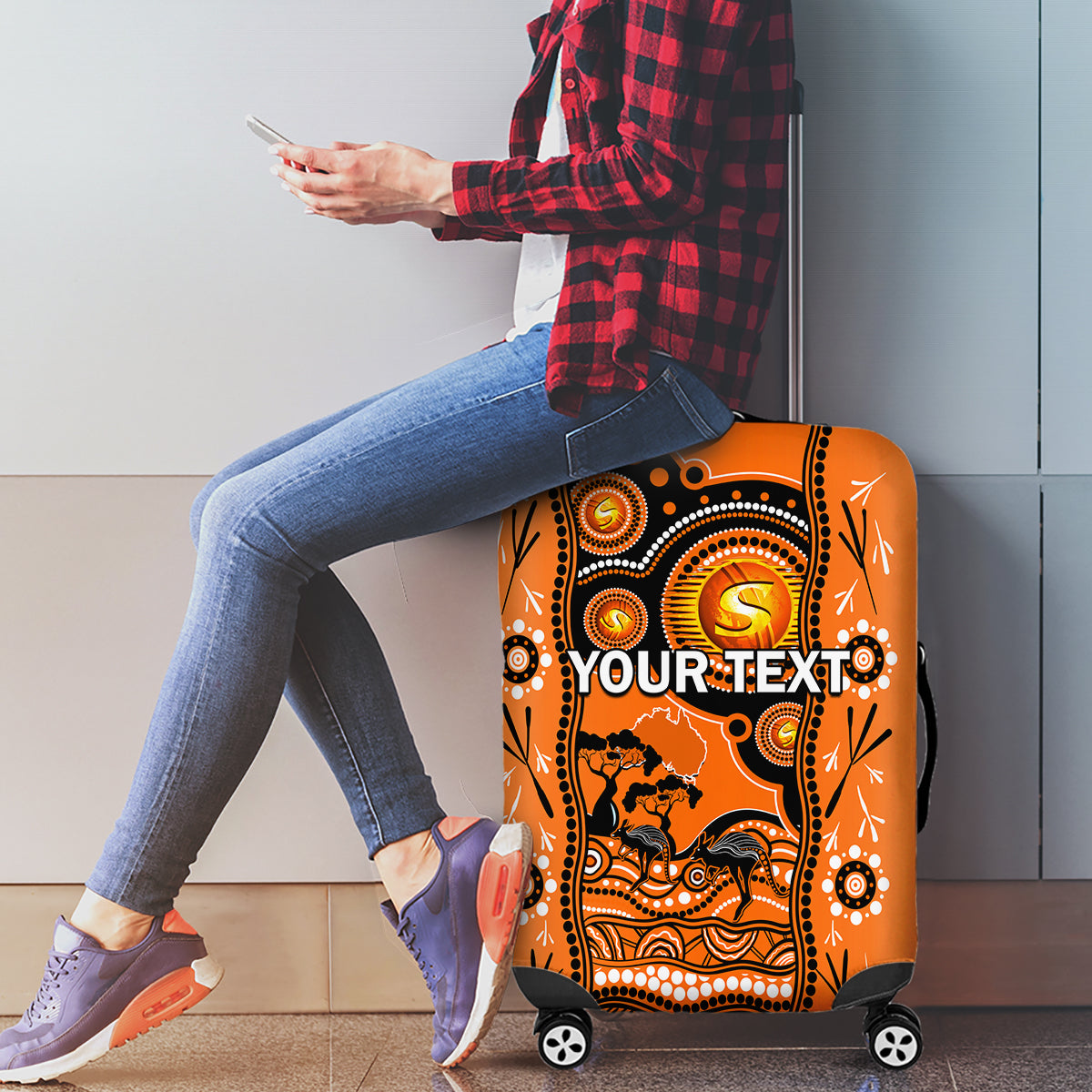 custom-perth-scorchers-cricket-luggage-cover-happy-australia-day-aboriginal-art
