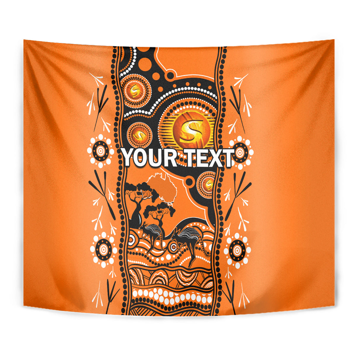 custom-perth-scorchers-cricket-tapestry-happy-australia-day-aboriginal-art