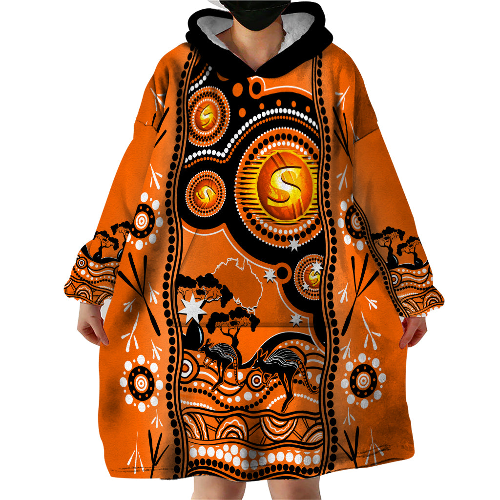custom-perth-scorchers-cricket-wearable-blanket-hoodie-happy-australia-day-aboriginal-art