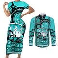 brisbane-heat-cricket-couples-matching-short-sleeve-bodycon-dress-and-long-sleeve-button-shirt-happy-australia-day-aboriginal-art