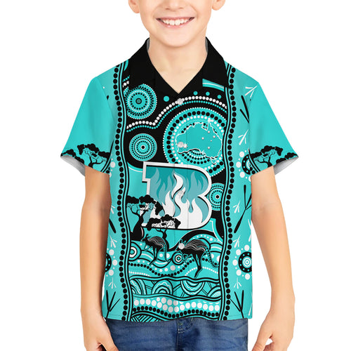 brisbane-heat-cricket-family-matching-long-sleeve-bodycon-dress-and-hawaiian-shirt-happy-australia-day-aboriginal-art