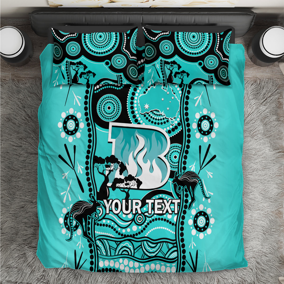 custom-brisbane-heat-cricket-bedding-set-happy-australia-day-aboriginal-art