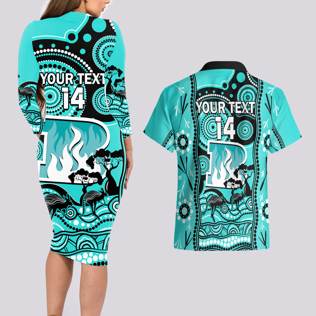 custom-brisbane-heat-cricket-couples-matching-long-sleeve-bodycon-dress-and-hawaiian-shirt-happy-australia-day-aboriginal-art