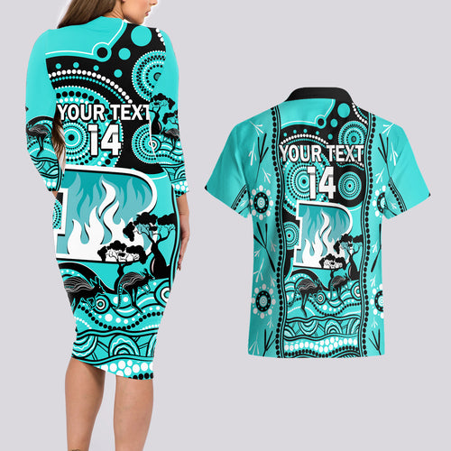 custom-brisbane-heat-cricket-couples-matching-long-sleeve-bodycon-dress-and-hawaiian-shirt-happy-australia-day-aboriginal-art
