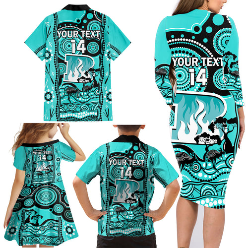 custom-brisbane-heat-cricket-family-matching-long-sleeve-bodycon-dress-and-hawaiian-shirt-happy-australia-day-aboriginal-art