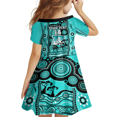 custom-brisbane-heat-cricket-kid-short-sleeve-dress-happy-australia-day-aboriginal-art