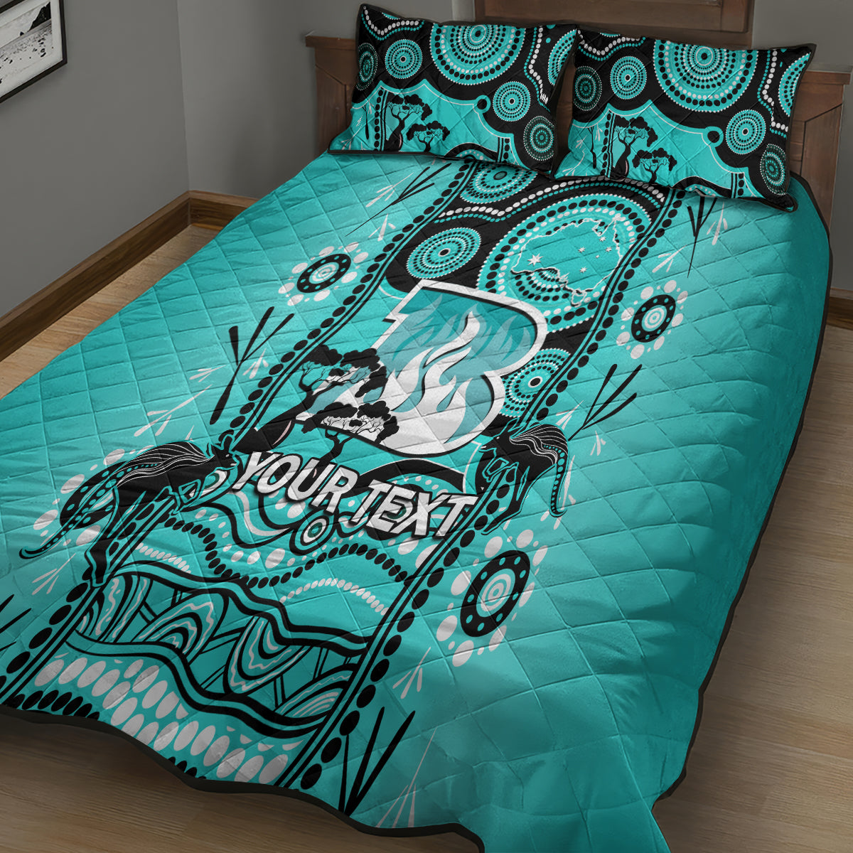 custom-brisbane-heat-cricket-quilt-bed-set-happy-australia-day-aboriginal-art