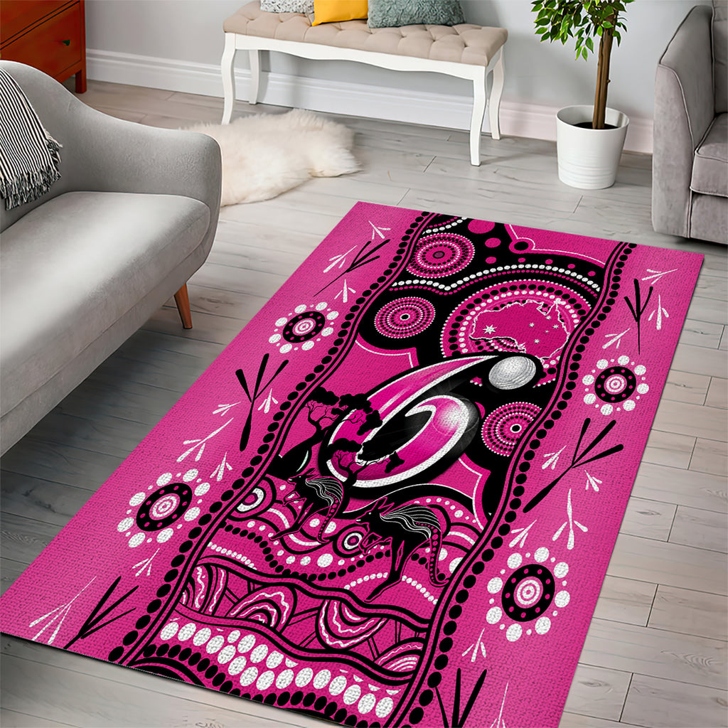 sydney-sixers-cricket-area-rug-happy-australia-day-aboriginal-art