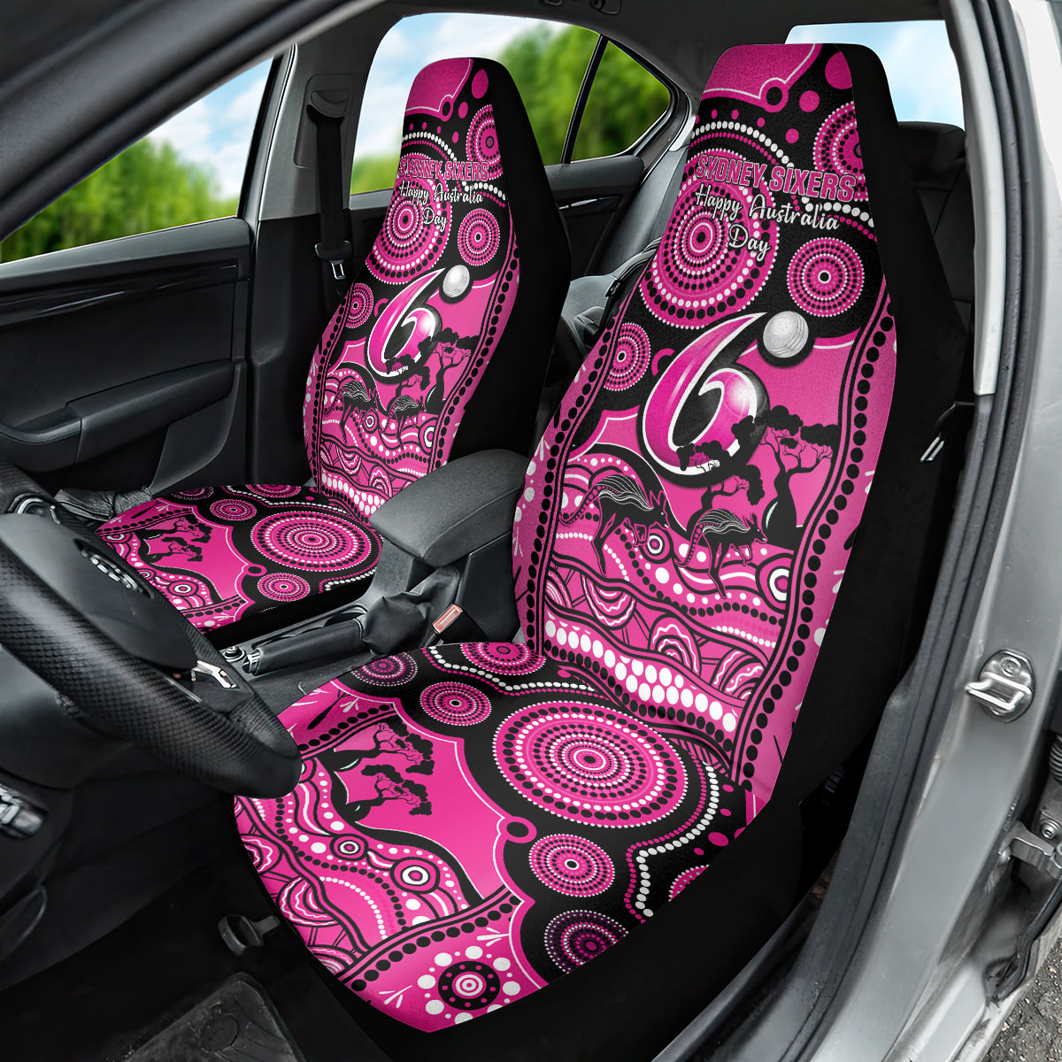 sydney-sixers-cricket-car-seat-cover-happy-australia-day-aboriginal-art