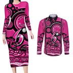 sydney-sixers-cricket-couples-matching-long-sleeve-bodycon-dress-and-long-sleeve-button-shirt-happy-australia-day-aboriginal-art