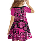 sydney-sixers-cricket-family-matching-mermaid-dress-and-hawaiian-shirt-happy-australia-day-aboriginal-art