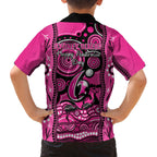 sydney-sixers-cricket-family-matching-off-shoulder-short-dress-and-hawaiian-shirt-happy-australia-day-aboriginal-art