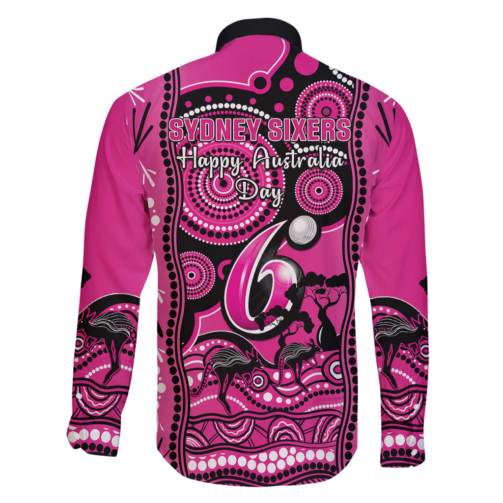sydney-sixers-cricket-family-matching-off-shoulder-short-dress-and-hawaiian-shirt-happy-australia-day-aboriginal-art