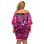 sydney-sixers-cricket-family-matching-off-shoulder-short-dress-and-hawaiian-shirt-happy-australia-day-aboriginal-art