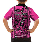 sydney-sixers-cricket-family-matching-short-sleeve-bodycon-dress-and-hawaiian-shirt-happy-australia-day-aboriginal-art