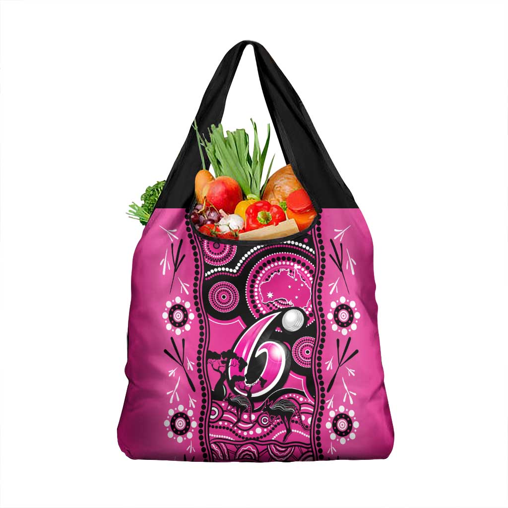 Sydney Sixers Cricket Grocery Bag Happy Australia Day Aboriginal Art